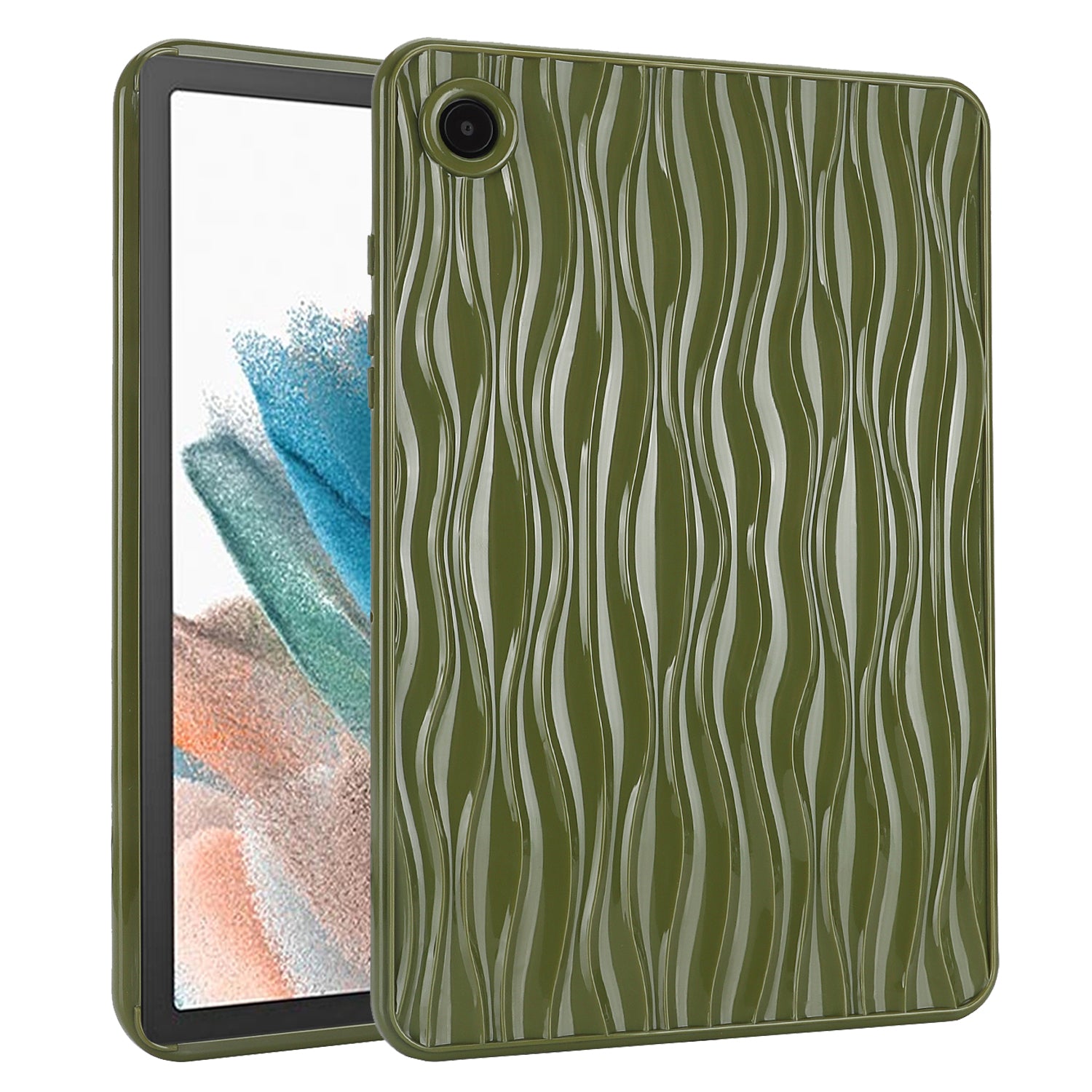 For Samsung Galaxy Tab A8 10.5 (2021) X200 Tab A8 10.5 (2022) Water Ripple Texture Case Solid Color TPU Anti-slip Tablet Cover For Samsung Galaxy Tab A8 10.5 (2021) X200 Tab A8 10.5 (2022) Water Ripple Texture Case Solid Color TPU Anti-slip Tablet Cover